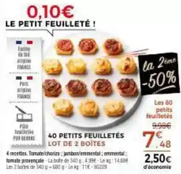 Thiriet 40 petits feuilletés offre