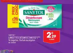 ALDI LINGETTES DÉSINFECTANTES offre