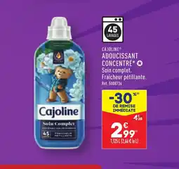 ALDI CAJOLINE® ADOUCISSANT CONCENTRÉ offre