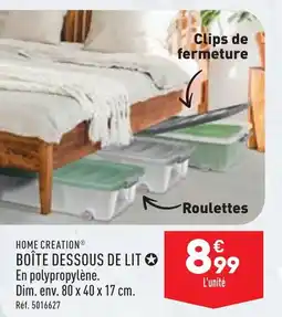 ALDI BOÎTE DESSOUS DE LIT offre