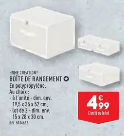 ALDI BOÎTE DE RANGEMENT offre