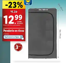 Lidl Penderie en tissu offre
