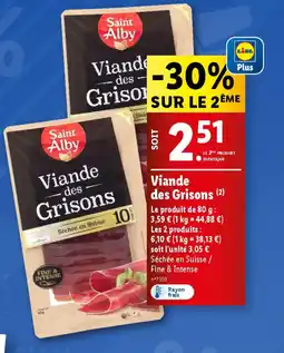 Lidl Viande des Grison offre