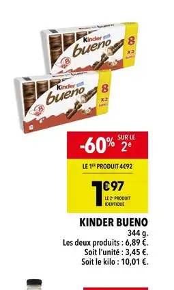 Supeco KINDER BUENO 344 g. offre