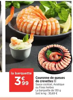 Bi1 Couronne de queues de crevettes offre