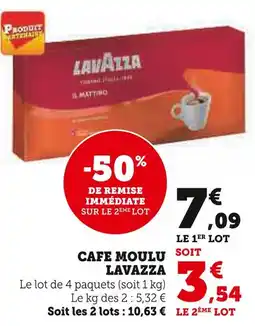 Super U LAVAZZA CAFE MOULU offre