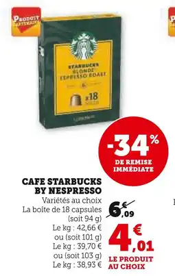 STARBUCKS CAFE BY NESPRESSO