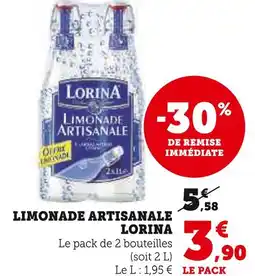 Super U LORINA LIMONADE ARTISANALE offre