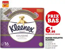 Super U KLEENEX PAPIER TOILETTE offre