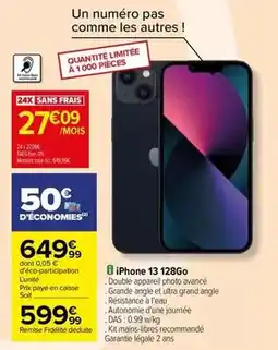 Apple - iphone 13 128go