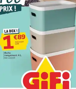Gifi Boite rangement offre