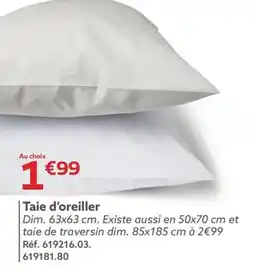 Gifi Taie d'oreiller offre