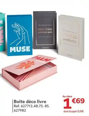 Gifi Boîte déco livre offre