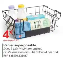 Gifi Panier superposable offre