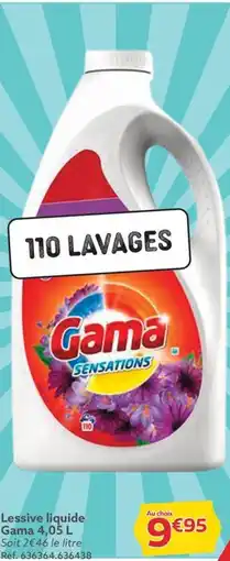 Gifi Lessive liquide Gama offre