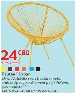 Gifi Fauteuil Urban offre