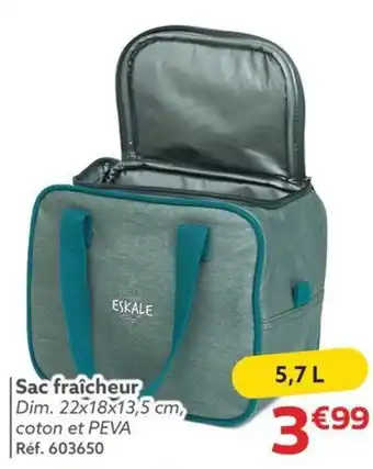 Gifi Sac fraîcheur offre