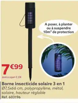 Gifi Borne insecticide solaire 3 en 1 offre