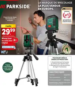 Lidl Niveau laser en croix avec trépied offre