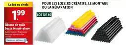 Lidl Bâtons de colle basse température offre