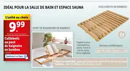 Lidl Caillebotis ou pont de baignoire en bambou offre
