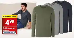 Lidl T-shirt manches longues offre