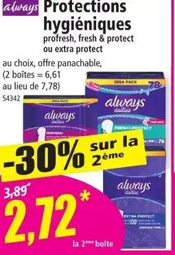 Norma ALWAYS Protections Hygienique offre