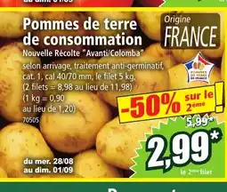 Norma Pommes de terre de consommation offre