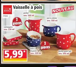 Norma Vaisselle à pois offre