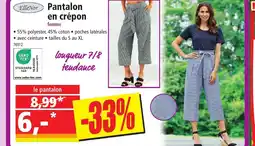 Norma Elle Nor Pantalon en crépon offre