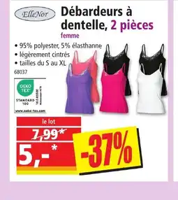 Norma Elle Nor Débardeurs à dentelle, 2 pièces offre