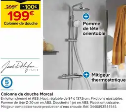Castorama JACOB DELAFON Colonne de douche Marcel offre