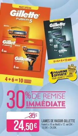 Match GILLETTE LAMES DE RASOIR offre