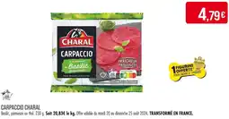 Match CHARAL CARPACCIO offre