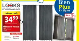 Lidl LOOKS BY WOLFGANG JOOP Rideaux en velours offre