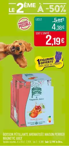 Match MAISON PERRIER BOISSON PÉTILLANTE AROMATISÉE MAGNETIC JUICE offre