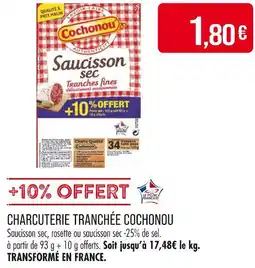 Match COCHONOU CHARCUTERIE TRANCHÉE offre