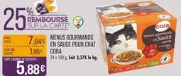 Match CORA MENUS GOURMANDS EN SAUCE POUR CHAT offre