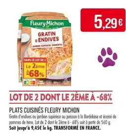 Match FLEURY MICHON PLATS CUISINÉS offre