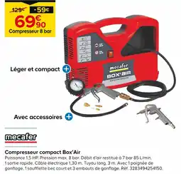 Castorama MECAFER Compresseur compact Box'Air offre