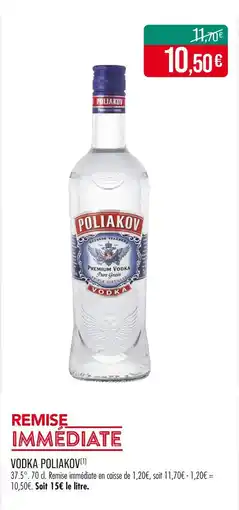 Match POLIAKOV VODKA offre