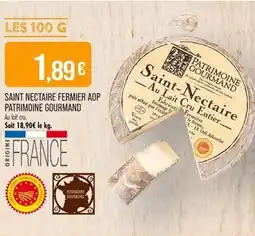 Match PATRIMOINE GOURMAND SAINT NECTAIRE FERMIER AOP offre