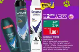 Match REXONA DÉODORANT offre