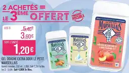 Match LE PETIT MARSEILLAIS GEL DOUCHE EXTRA DOUX offre