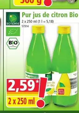 Norma Pur jus de citron Bio offre