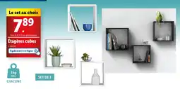 Lidl Étagères cubes offre