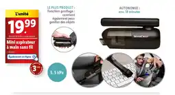 Lidl Mini aspirateur à main sans fil offre