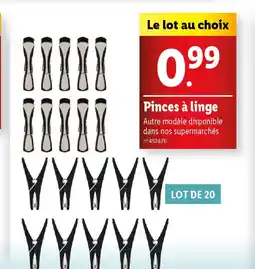 Lidl Pinces à linge offre
