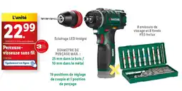 Lidl Perceuse- visseuse sans fil offre