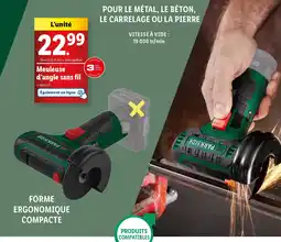 Lidl Meuleuse d'angle sans fil offre